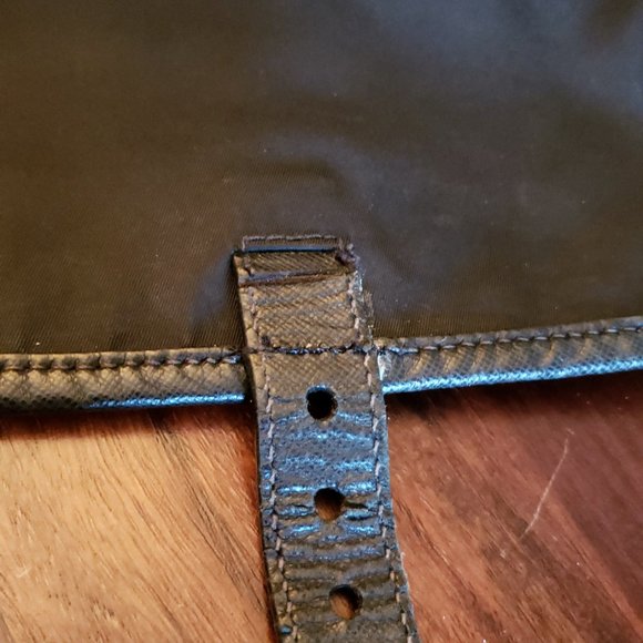 PRADA Black Nylon and Leather Crossbody Shoulder Bag Purse/ Good Condition - Picture 10 of 15